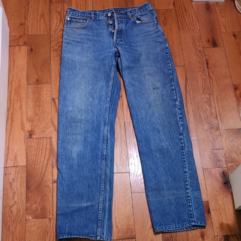🐎 Vintage 80s Ralph Lauren Polo Button Fly Jeans 33x36
